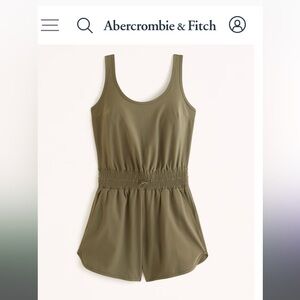 Abercrombie & Fitch Olive Green Sleeveless travel Romper
